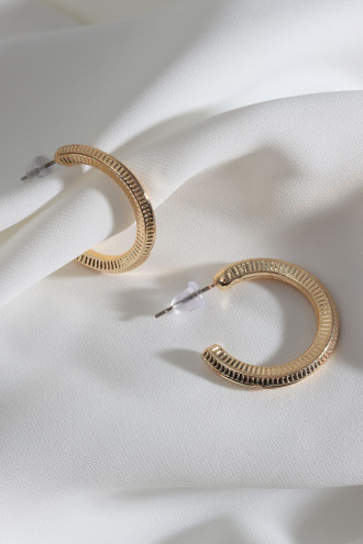 Vintage Gold Renk Halka Küpe