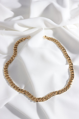 Kalın Gold Renk Döküm Kararmaz Zincir