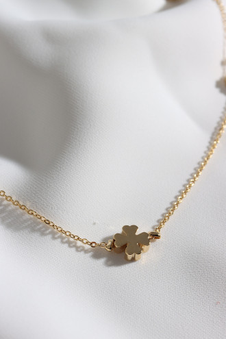 5 Yoncalı Gold Renk Kolye