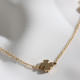 5 Yoncalı Gold Renk Kolye