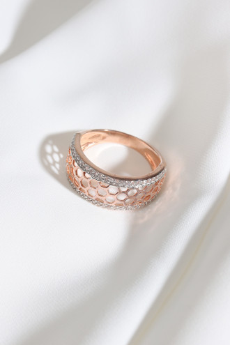 Rose Zircon Taşlı Yüzük