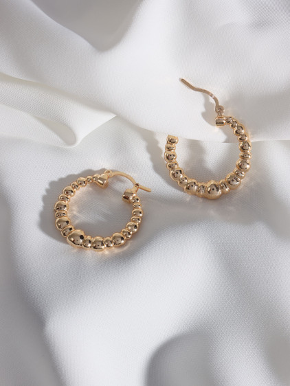 Gold Renk Toplu Vintage Halka Küpe