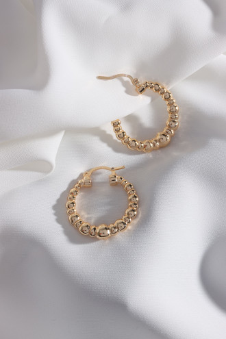 Gold Renk Toplu Vintage Halka Küpe