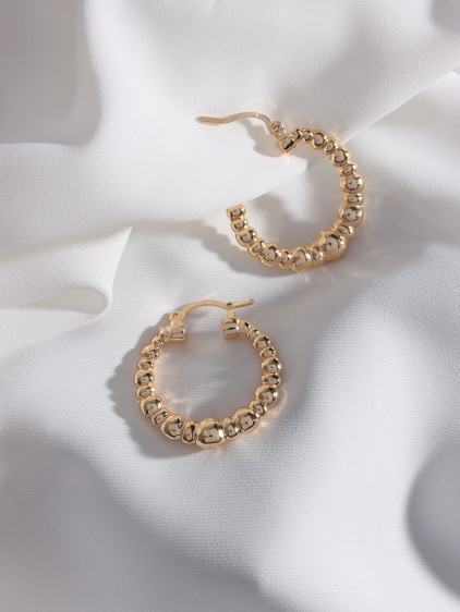 Gold Renk Toplu Vintage Halka Küpe