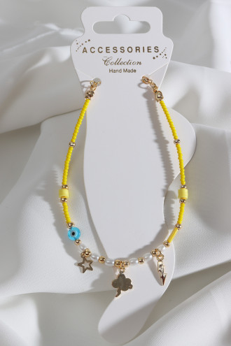 Boncuklu İnci Detay Gökyüzü Halhal