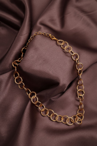 Büyük Halkalı Gold Renk Zincir