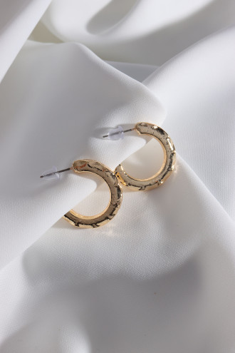 Vintage Gold Renk Halka Küpe