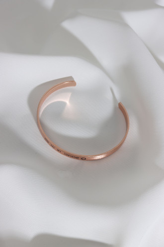 You Are My Sunshıne Yazılı Rose Renk Kararmaz Vip Bileklik