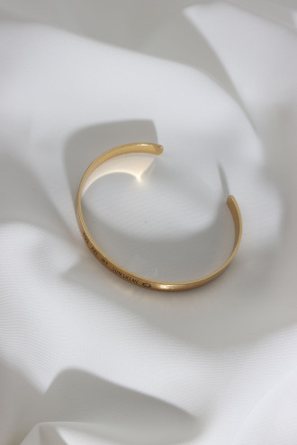 You Are My Sunshıne Yazılı Gold Renk Kararmaz Vip Bileklik