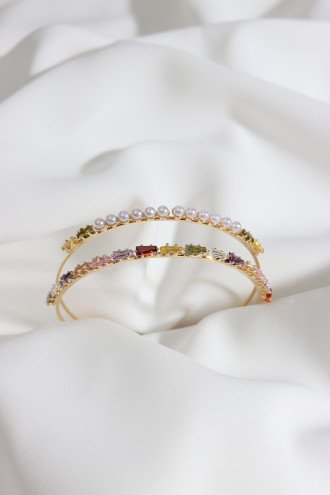 Inci Detaylı Gold Renk Kelepçe Bileklik