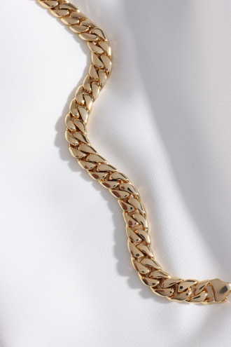 Gold Renk Döküm Kararmaz Zincir Bileklik