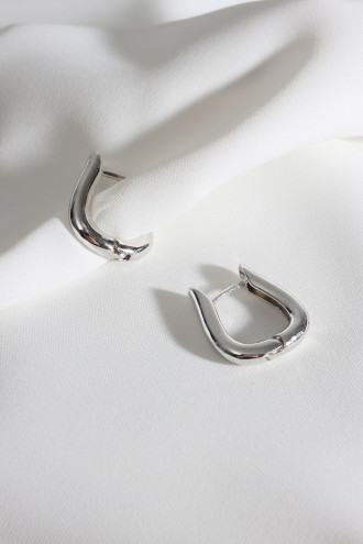 Vintage Gümüş Renk Küpe Vintage Gümüş Renk Küpe