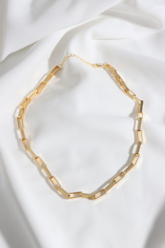 Baget Zincir Gold Renk Kolye Baget Zincir Gold Renk Kolye