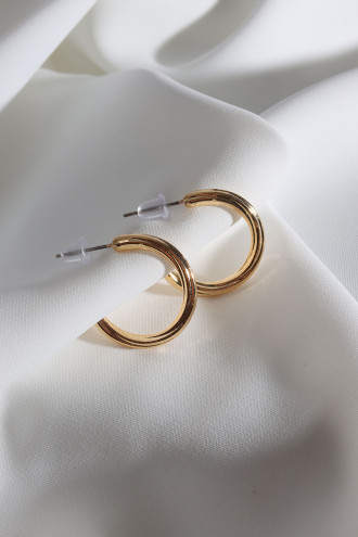 Vintage Gold Renk Halka Küpe