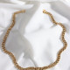 Gold Renk Döküm Kararmaz Choker Zincir