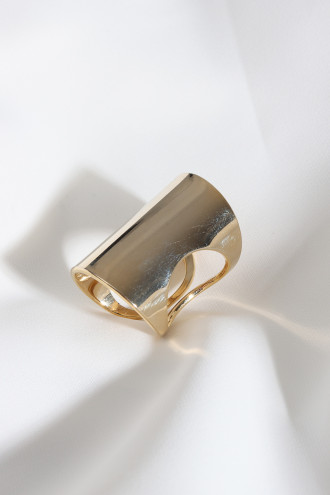 Gold Renk Kalın Yüzük