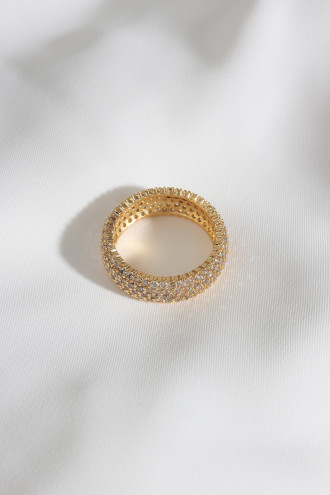 Gold Renk Tam Tur Zircon Yüzük