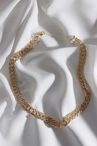 Gold Renk Kalın Zincir Kolye