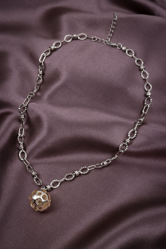 Gümüş Renk Kafes Kolye