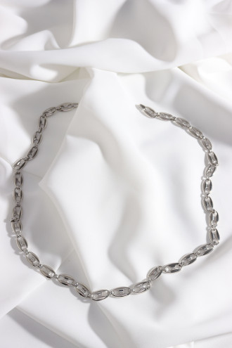 Gümüş Renk Döküm Kararmaz Zincir