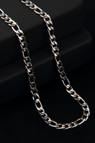 Figaro 3E1 Çelik Erkek Zincir Kolye Figaro 3E1 Çelik Erkek Zincir Kolye