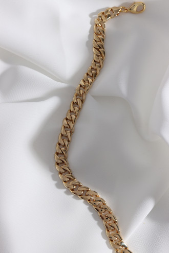 Gold Renk Döküm Kararmaz Choker Zincir