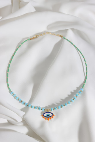 Göz Uçlu Yeşil Kolye Göz Uçlu Yeşil Kolye