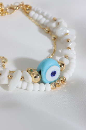 Nazarlık Beyaz Bileklik