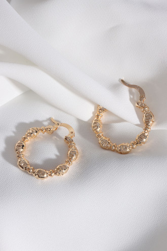 Gold Renk Vintage Halka Küpe