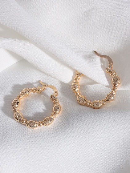Gold Renk Vintage Halka Küpe