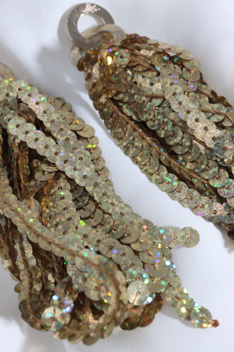 Gold Renk Pul Sallantılı Küpe