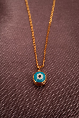 Nazar Boncuklu Rose Kolye