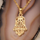 Gold Renk Fatma Ana Eli Kolye