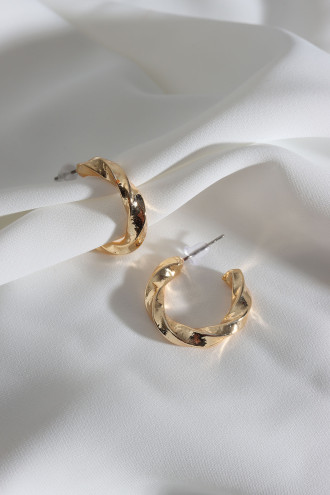 Vintage Gold Renk Halka Küpe