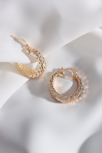 Gold Renk Vintage Halka Küpe