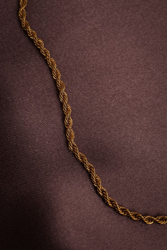 Gold Renk Burgu Zincir Kolye