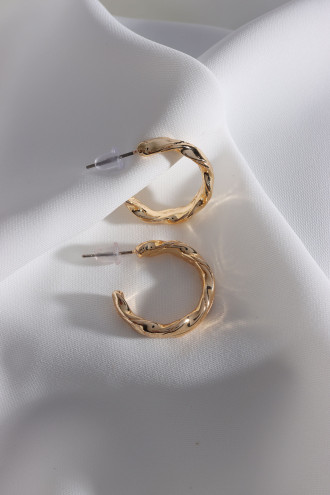 Vintage Gold Renk Halka Küpe