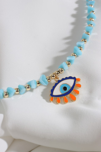 Göz Uçlu Yeşil Kolye