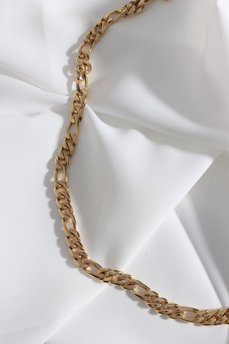 Gold Renk Döküm Kararmaz Baklalı Zincir