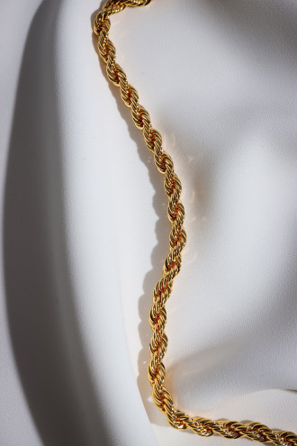 Gold Renk Burgu Ara Boy Zincir