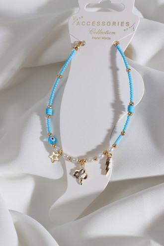 Boncuklu İnci Detay Gökyüzü Halhal