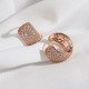 Zircon Taşlı Rose Küpe Zircon Taşlı Rose Küpe