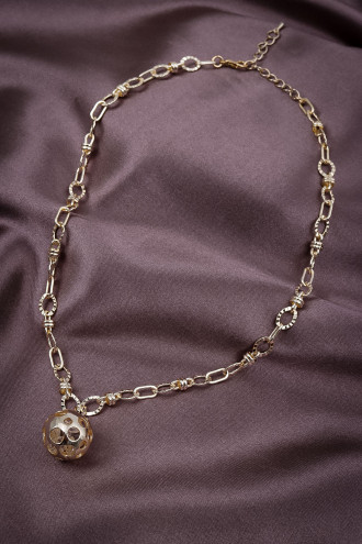 Gold Renk Kafes Kolye