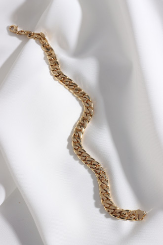 Gold Renk Döküm Kararmaz Zincir Bileklik