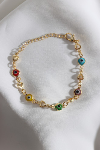 Nazar Boncuklu Zincir Bileklik