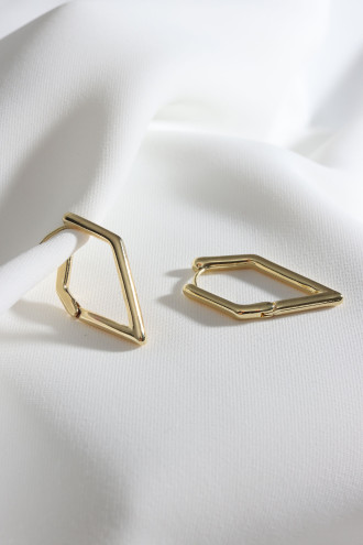 Gold Renk Üçgen Küpe Gold Renk Üçgen Küpe