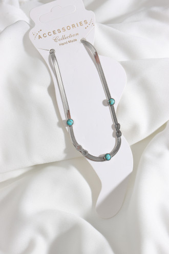 Çelik Gümüş Renk İtalyan Yassı Zincir Sonsuzluk Halhal