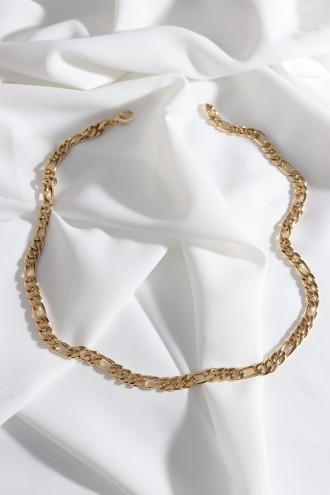 Gold Renk Döküm Kararmaz Baklalı Zincir