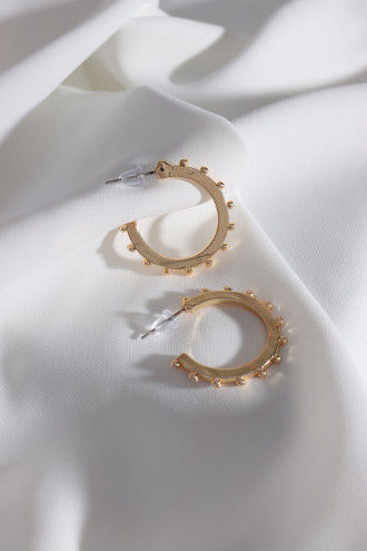 Vintage Gold Renk Halka Küpe