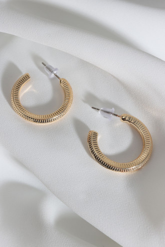 Vintage Gold Renk Halka Küpe